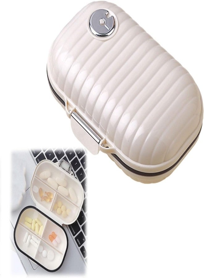 MVM Enterprise Travel Pill Box, Portable Pill Box with 7 Compartments, Moistureproof Travel Pill Organiser, 7 Day Pocket Pharmacy Small Daily Pill Box for Travel - Image 1